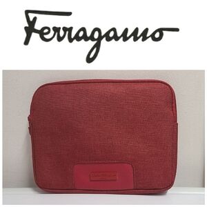 Salvatore Ferragamo Parfums Special Edition Burgundy Red Avianca Accessory Case
